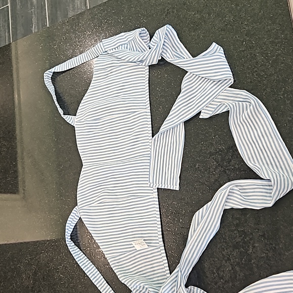 Blue & White Striped 2 Piece Outfit NWOT - Picture 9 of 9